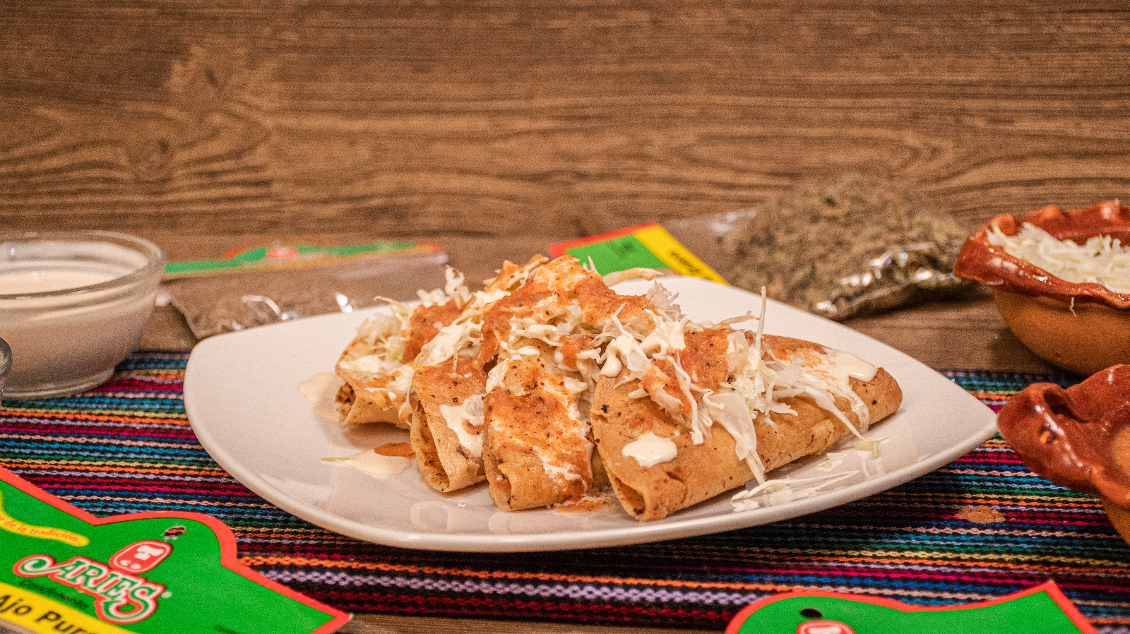Tacos Dorados de Papa